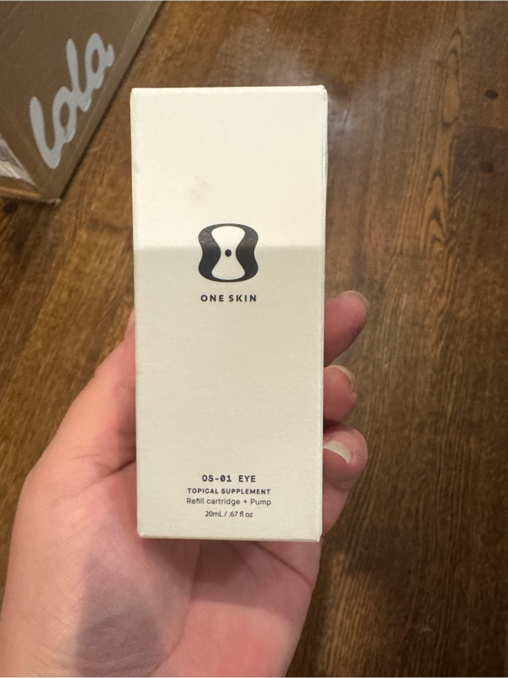 One Skin/OS-01 Eye Topical Supplement Cream Refill Cartridge + Pump/Exp: 02/2028